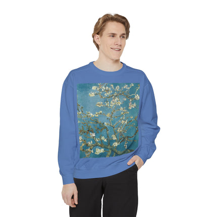 Almond Blossom by Vincent van Gogh Unisex Garment-Dyed Sweatshirt