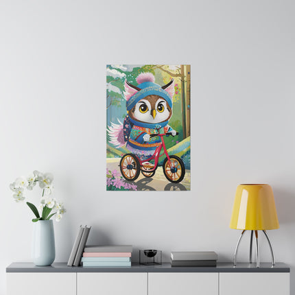 Baby Owl Matte Canvas, Stretched, 0.75"