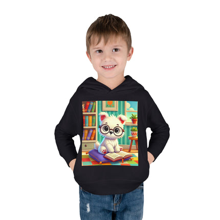 Little Scholar Pup Toddler Pullover Fleece Hoodie
