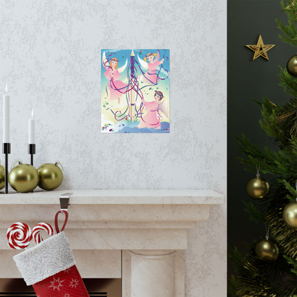 Angelic Revelry Premium Matte Vertical Posters