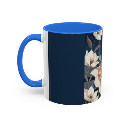 🌸✨ The Midnight Magnolia Masquerade Colorful Mug – Art Deco Nocturne