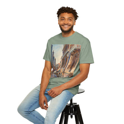 Gondola Moorings on the Grand Canal by John Singer Sargent  Unisex Garment-Dyed T-shirt