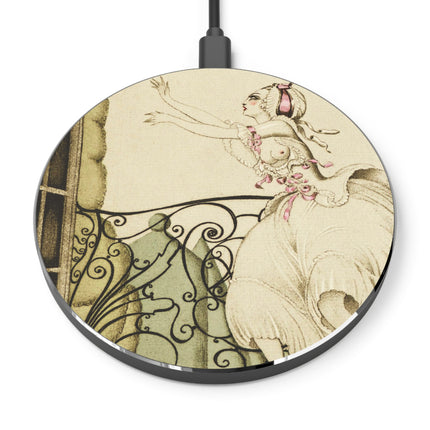 Sur talons rouges (On Red Heels) pl 02 by Gerda Wegener Wireless Charger