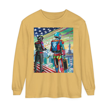 NSA Cyber Punk Computer Hacking Team Long Sleeve T-Shirt
