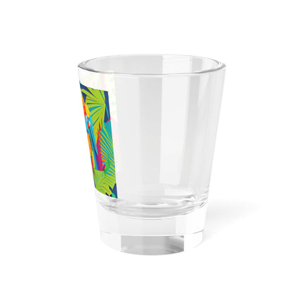 Colorful Macaws Shot Glass, 1.5oz