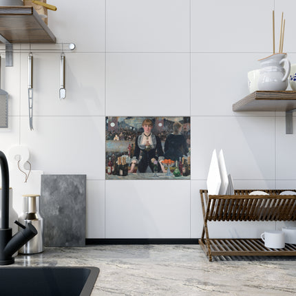 A Bar at the Folies-Bergère by Edouard Manet Ceramic Tile
