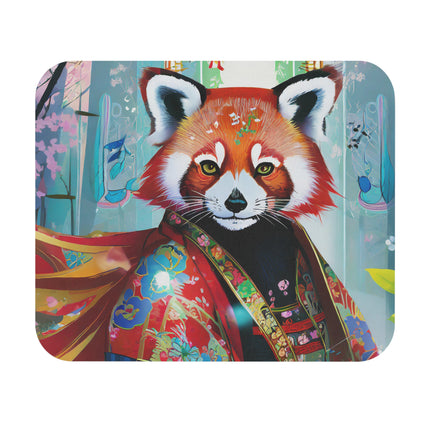 Cybernetic Red Panda Mouse Pad, Rectangle