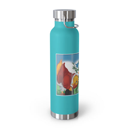 Fairy and Dapper Chick Copper Vacuum Insulated Bottle, 22 oz