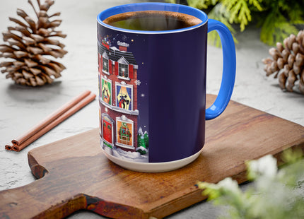 A Christmas Eve Celebration Colorful Mugs (11oz, 15oz)