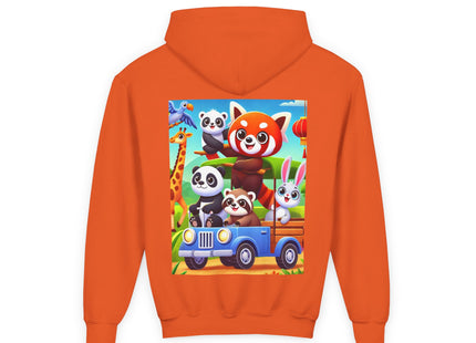 Safari Friends on the Move Youth Heavy Blend Hooded Sweatshirt