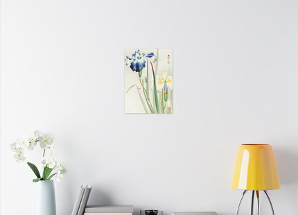 Irises by Ohara Koson Matte Canvas, Stretched, 0.75"