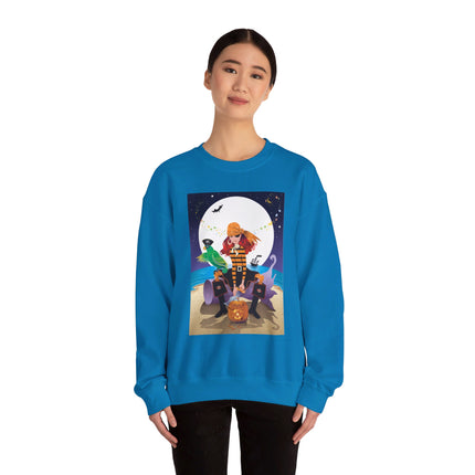 Moonlit Pirate Halloween Unisex Heavy Blend™ Crewneck Sweatshirt