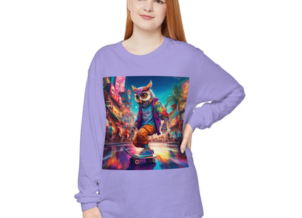 Neon Skater Garment-dyed Long Sleeve T-Shirt