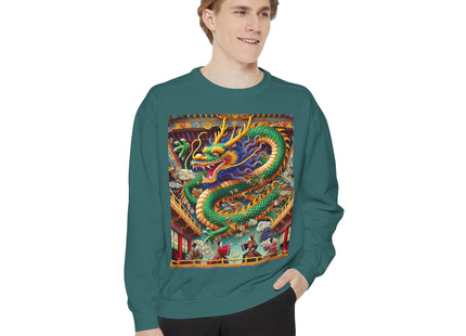 Tibetan Dragon Over Kabuki Duel Sweatshirt