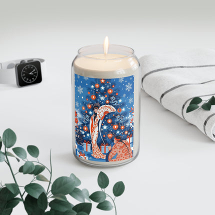 🎋❄️ The Winter Lantern Celebration Scented Soy Candle – Elegant Asian Christmas Fantasy