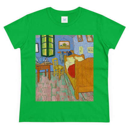 The Bedroom by Vincent van Gogh Women's Midweight Cotton Tee