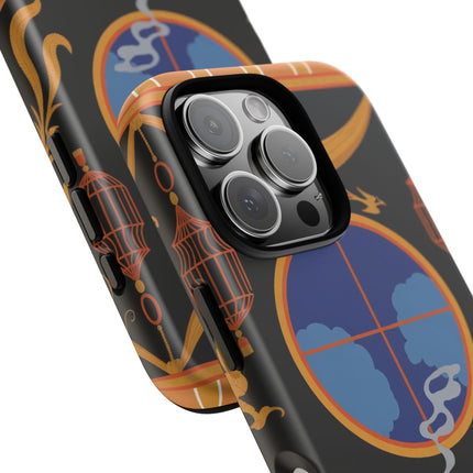 Art Deco Lounge Phone Case – Opulent Smoke & Timeless Glamour