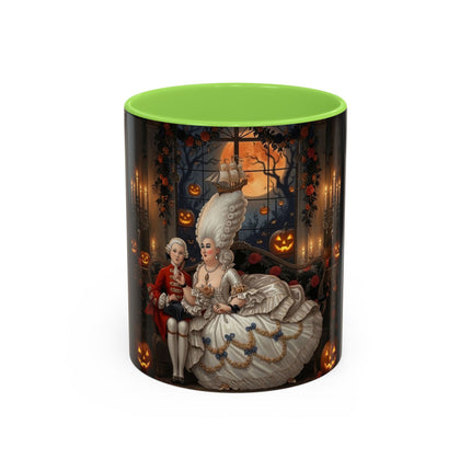 🌙🎃 The Moonlit Pumpkin Parlor Colorful Mug – Elegant Halloween Charm