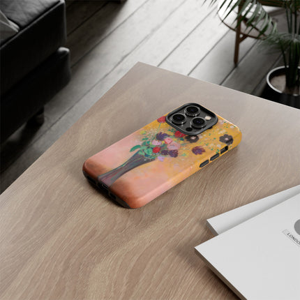 Vase of Flowers by Odilon Redon Phone Cases