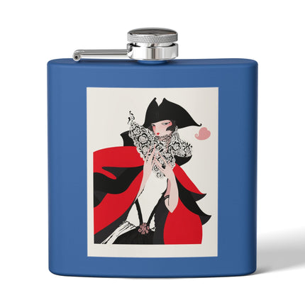 Crimson Masquerade Flask – Dramatic Grace & Bold Elegance