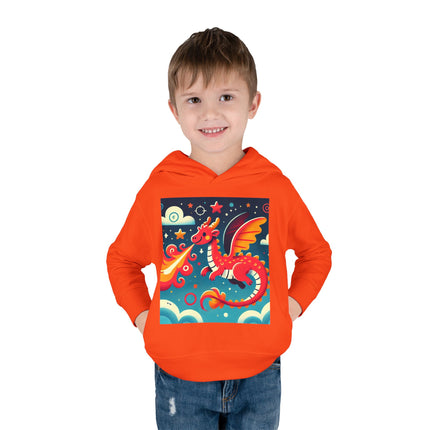Starry Sky Dragon Toddler Pullover Fleece Hoodie