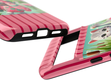 Geisha Kitten Strolls Among the Spoonbills Phone Cases