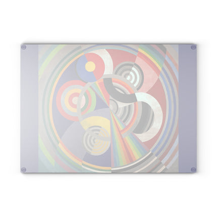 Rythme No. 1 by Robert Delaunay Glass Cutting Board