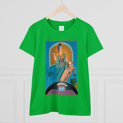 March & Aquamarine (Gem Series) by Sofia Chiostri Women's Midweight Cotton Tee