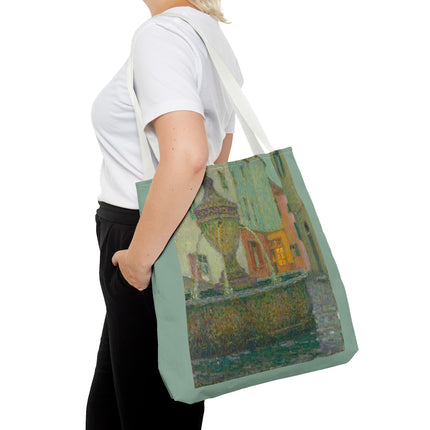 La Fontaine, Saint-Paul De Vence by Henri Le Sidaner Tote Bag (AOP)