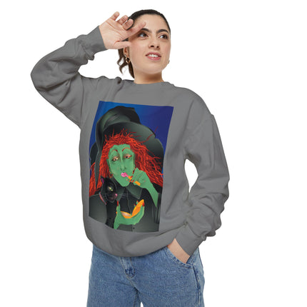 Mirror, Mirror A Witch's Touch Unisex Garment-Dyed Sweatshirt