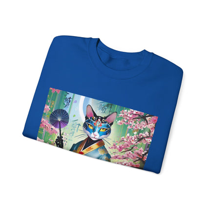 Cyberpunk Geisha Unisex Heavy Blend™ Crewneck Sweatshirt