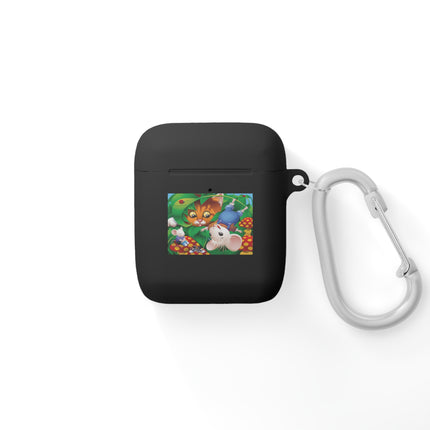Curious Tabby & Merry Mice – Woodland Adventure AirPods Case