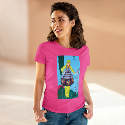 Exquisite Elegance by Umberto Brunelleschi Women's Midweight Cotton Tee