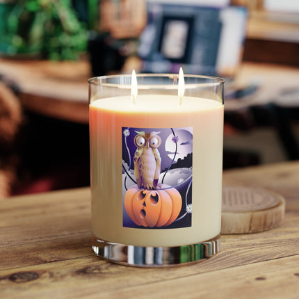 The Startled Pumpkin Scented Candle - Full Glass, 11oz