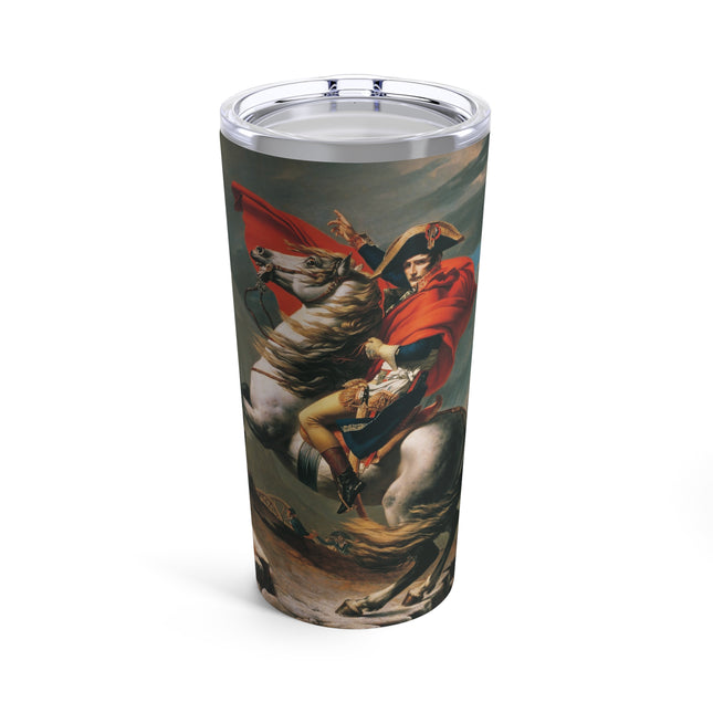 Napoleon Crossing the Alps by Jacques-Louis David Tumbler 20oz
