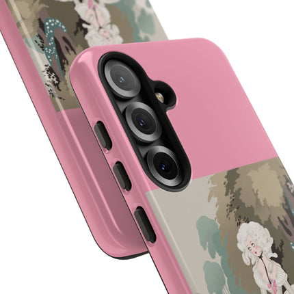 Rococo Garden Reader Phone Case – Whimsical Elegance & Timeless Charm