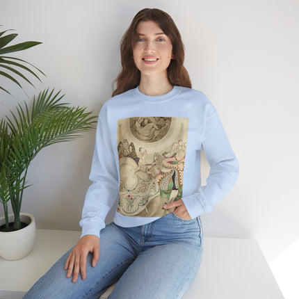 Sur talons rouges (On Red Heels) pl 01 by Gerda Wegener Heavy Blend™ Crewneck Sweatshirt