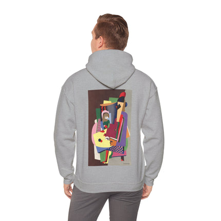 The Piano Lesson by Georges Valmier Heavy Blend™ Hooded Sweatshirt