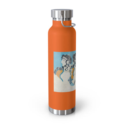 Reproduction of Ladies in Blue by Emile Gilliéron Copper Vacuum Insulated Bottle, 22oz