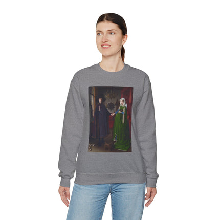 Arnolfini Portrait by Jan Van Eyck Heavy Blend™ Crewneck Sweatshirt