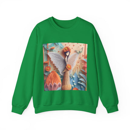 Zinnia Fairy Unisex Heavy Blend™ Crewneck Sweatshirt