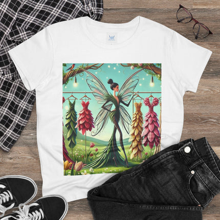 A Fairy Choosing Gowns Cotton Tee