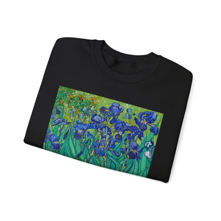 Irises by Vincent Van Gogh Heavy Blend™ Crewneck Sweatshirt