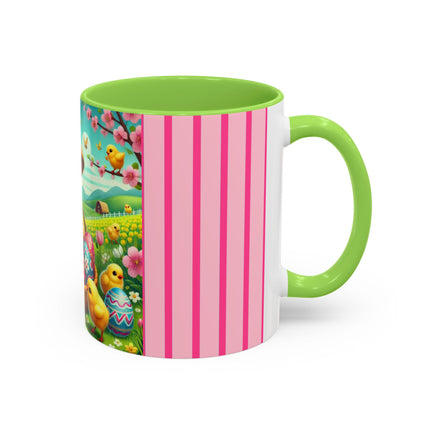 Geisha Kitten’s Easter Delight Colorful Mugs (11oz, 15oz)