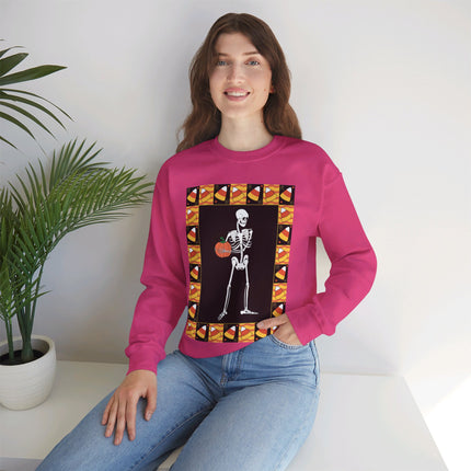 Candy Corn Skeleton Unisex Heavy Blend™ Crewneck Sweatshirt