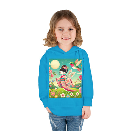 Geisha Fairy and the Hummingbird Blossom Toddler Pullover Fleece Hoodie