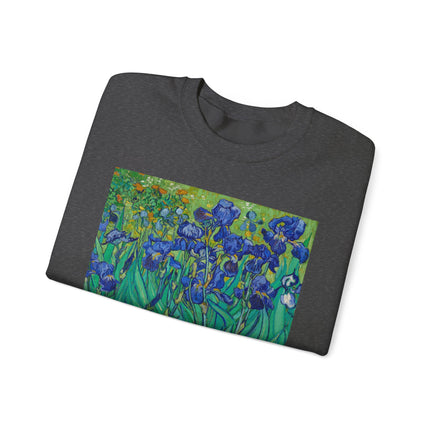 Irises by Vincent Van Gogh Heavy Blend™ Crewneck Sweatshirt