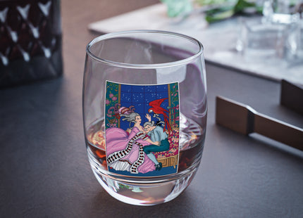 The Jealous Parrot by George Barbier Whiskey Glass