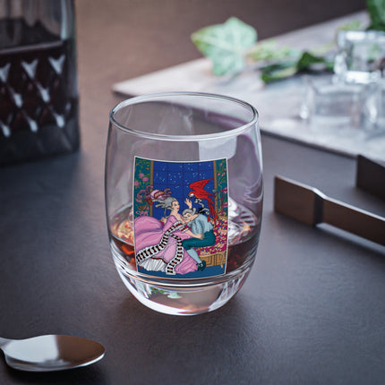 The Jealous Parrot by George Barbier Whiskey Glass