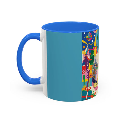 🎀✨ The Christmas Court Of Joy Colorful Mug – Art Deco Holiday Fantasy